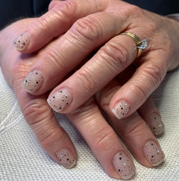 acrylic overlay on her natural nails.😍 #SAMA28 #beginnernailtech #fyp... |  TikTok