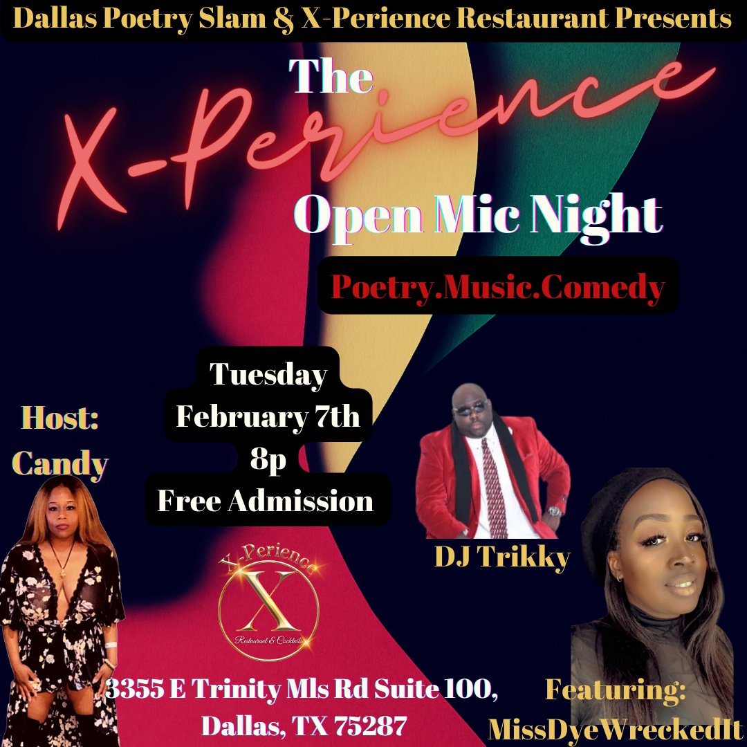 Tuesday 😎 

We kick off our open mic nights. Follow us for our daily events.