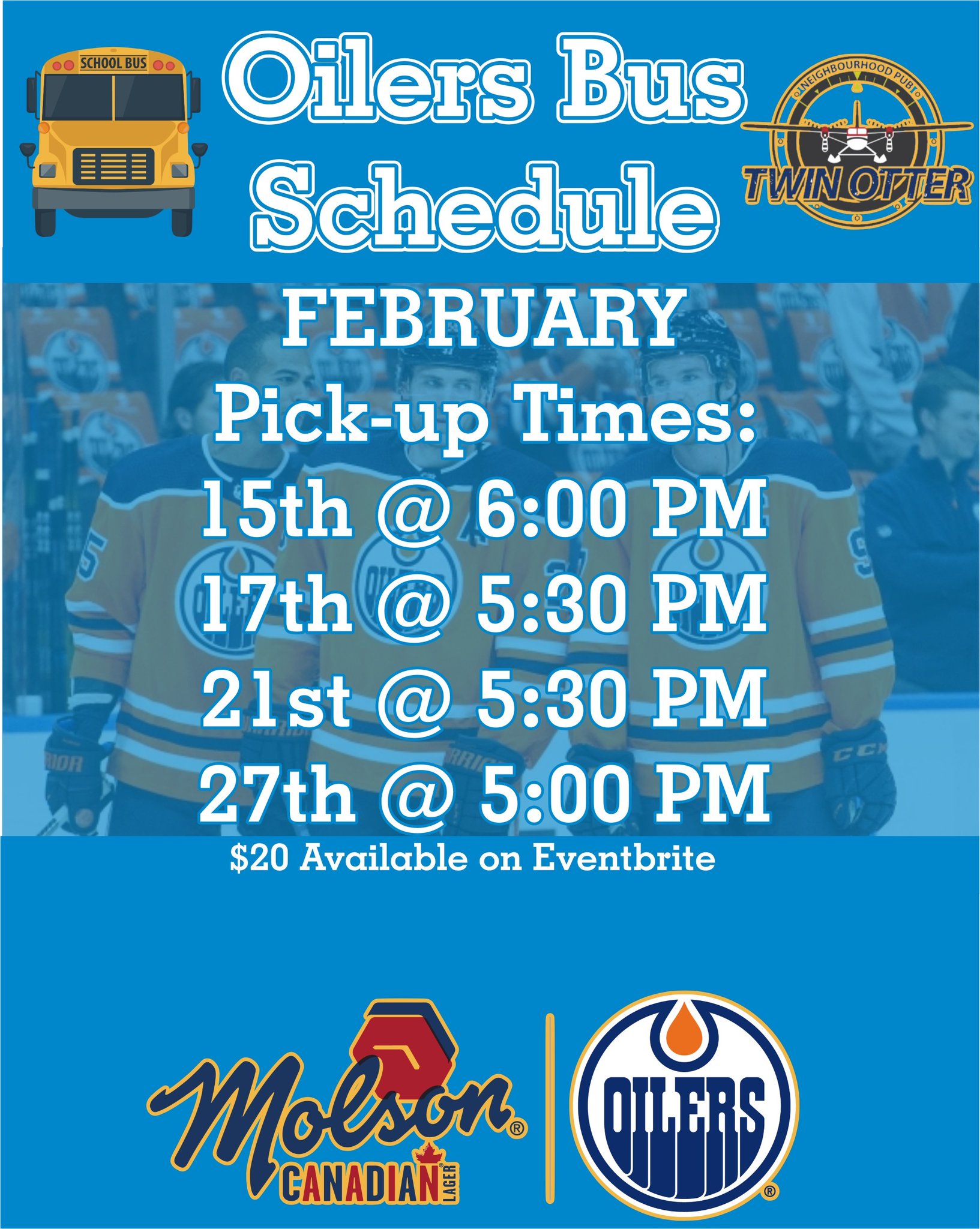 The Twin Otter Pub Yeg on Twitter: "Al Home OILERS GAMES, take The Twin