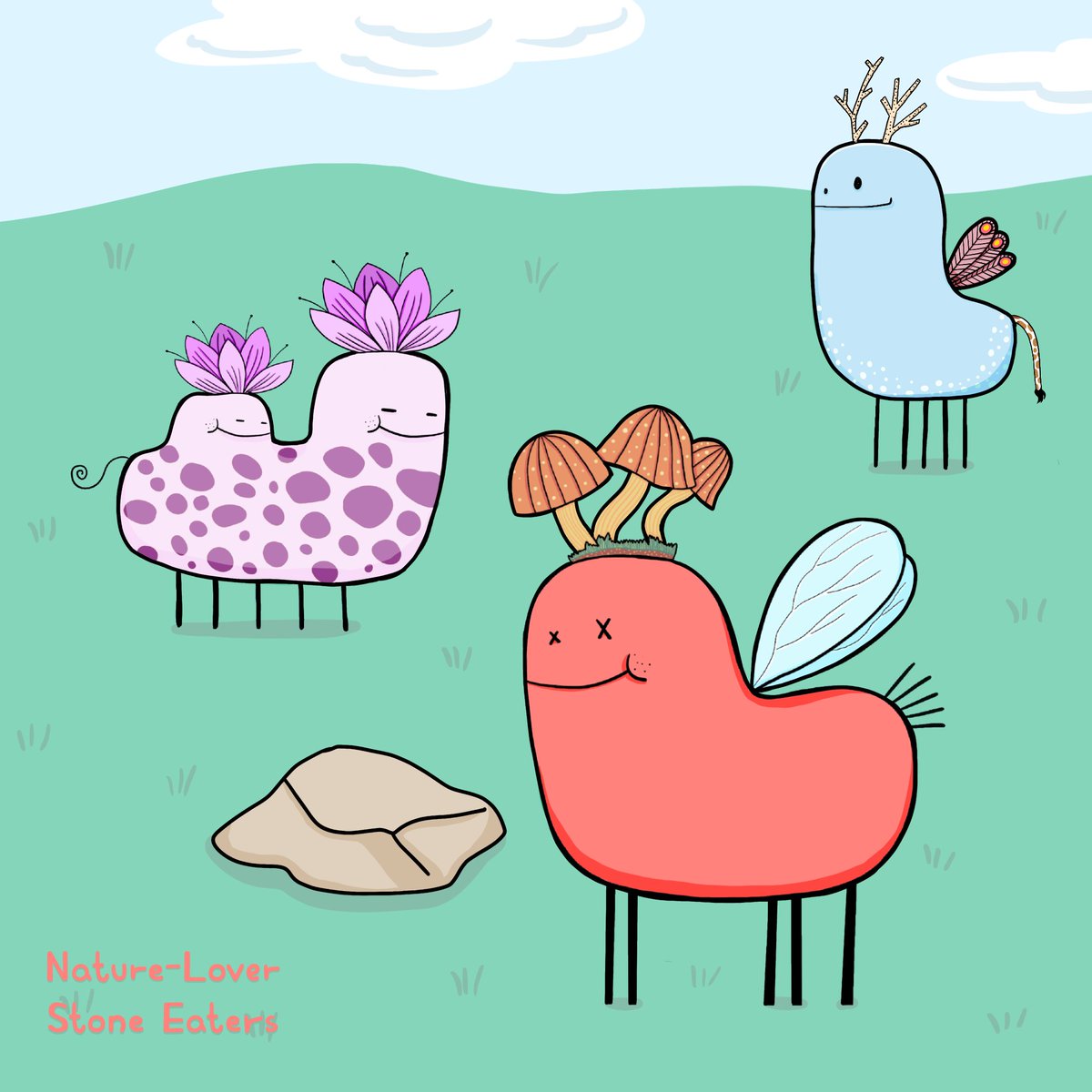 Have you ever experienced a delightful Spring evening with the Nature-Lover #StoneEaters? 

They are ideal companions and will bring joy to your life with their playful and fun-loving personalities.

They will always boost your spirits 🪴

#NFTs #NFTCommunity #NFTCollection