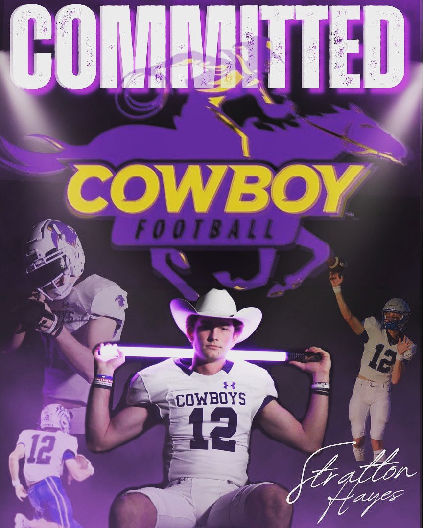 COMMITTED 💜💛 <a href="/BurlesonHSU/">Burleson</a> <a href="/CoachElkinsHSU/">JJ Elkins</a> <a href="/Coach_Molder/">Brad Molder</a>