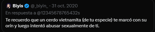 LucyMery9's tweet photo. Sara biyin es una tia que hacia humor racista contra personas con discapacidad, contra victimas de asesinato, violencia, se burlaba de las personas latinas y la mayoria de vosotros la quieren defender por tweets de hace 10 años vale y hace 2,3 años???? 
#biyin #SaraBiyin #Sara https://t.co/MtFHk99lVN