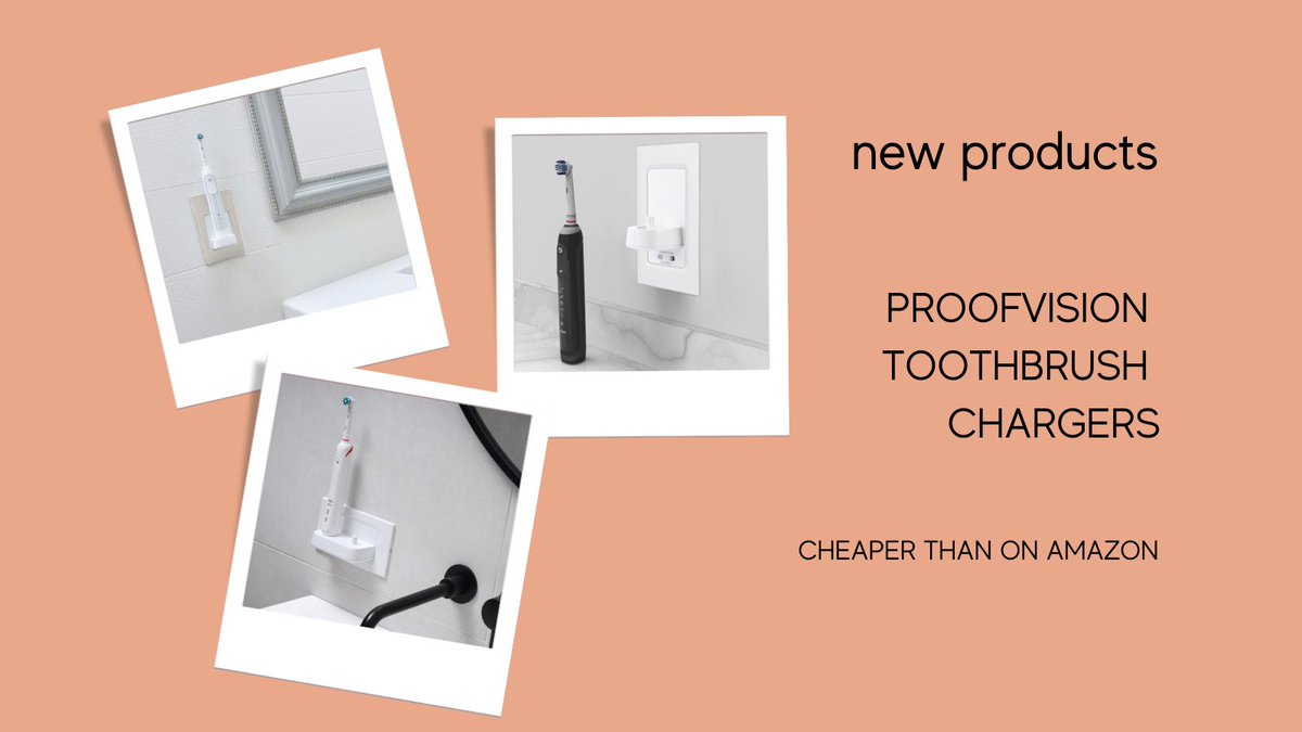 New products just added!

Check out the full range of ProofVision toothbrush holders &amp; chargers.

Choose from a single charger with or without a shaver socket, and the very popular dual charger.

Cheaper than on Amazon! Why pay more than you need to?

chosry.com/shop/ols/categ…