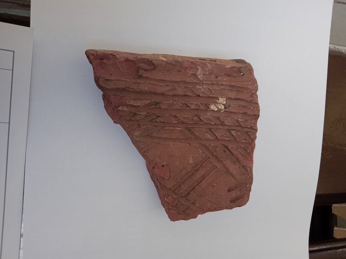 A fully booked finds surgery @steam_museum meeting finders. Roman pottery has definitely been a thing today, including this donation to our PAS handling collection: a piece of Roman box flue tile! 😁
@findsorguk @SwindonCouncil @SalisburyMuseum @MuseumandArt #RecordYourFinds