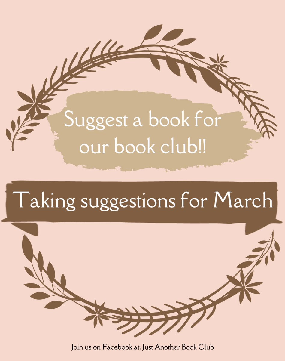 Join our book club! #readerscommunity #WritingCommunity #AuthorsOfTwitter #AuthorLife #BookLover #bookdiscussions