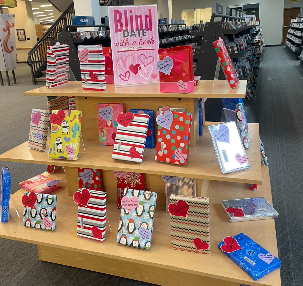 No big plans for Valentine's Day next week? The Waukesha Public Library has you covered... Blind Date with a Book!

#WaukeshaPublicLibrary #CreativeLibrarians #WeLoveOurLibrary