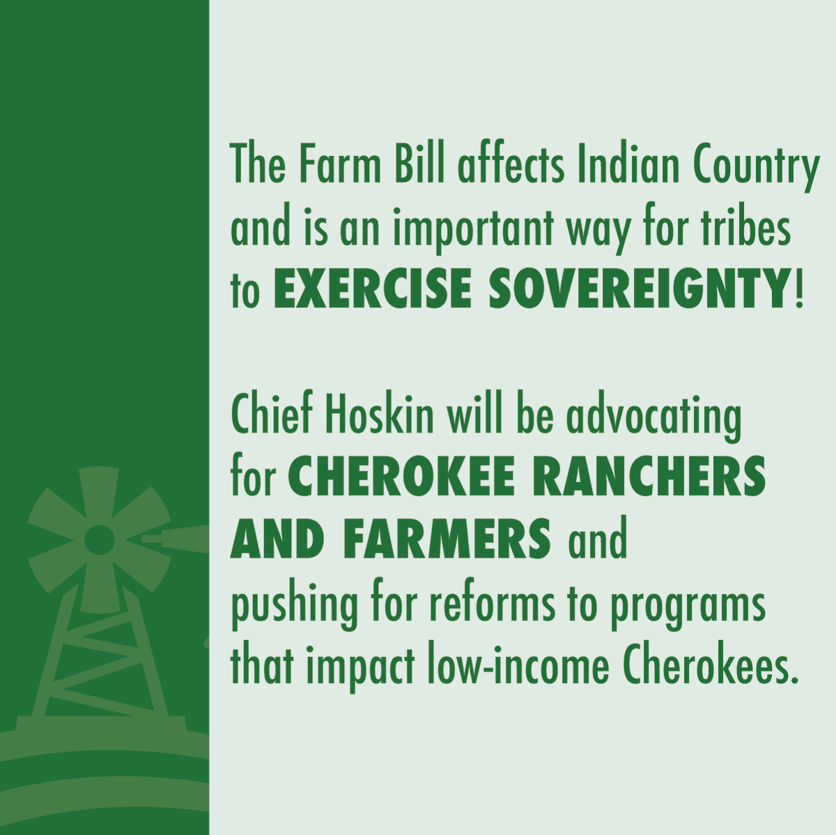 CherokeeNation's tweet photo. Cherokee Nation Principal Chief @ChuckHoskin_Jr is heading to D.C. later this week with the Native Farm Bill Coalition to make sure #IndianCountry is a priority in the upcoming #FarmBill! Stay tuned for updates from D.C.! @NativeFarmBill #2023FarmBill #FoodSecurity https://t.co/kbRSmmJArh