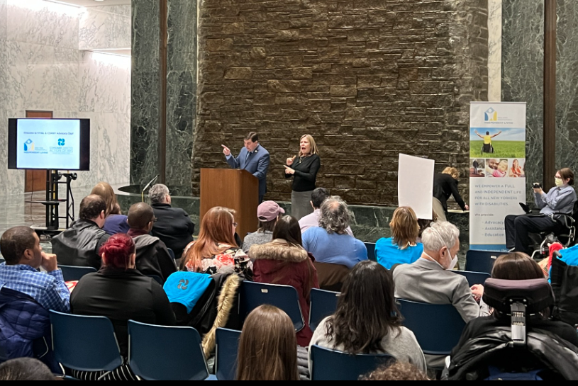 JohnMannionNY22's tweet photo. The ability to live in your own home is about dignity and independence

We have to strengthen CDPAP and that requires better pay for those doing these caring jobs

It also means expanding the Medicaid buy-in for working adults and preventing eligibility cuts 

Thanks to @NYAIL https://t.co/4vRhpgCGHR