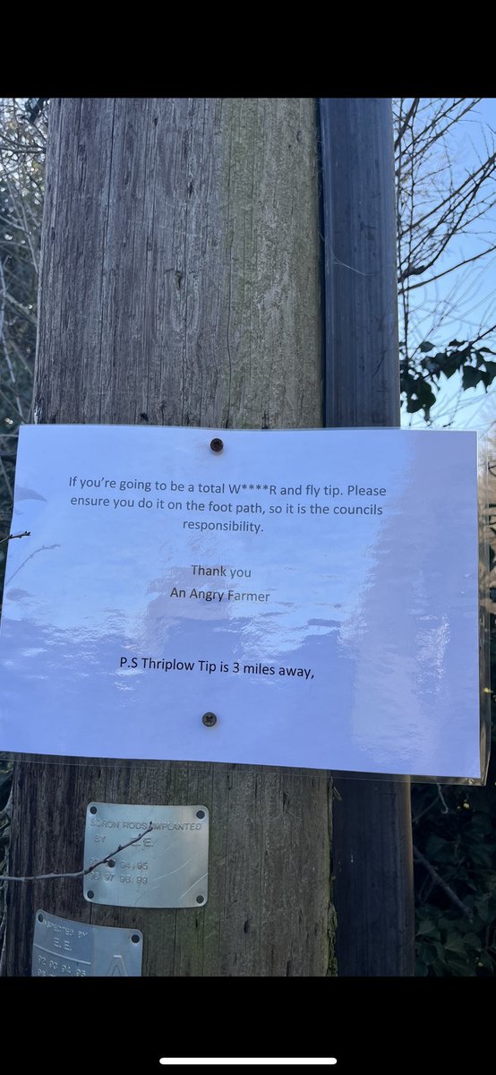 Worth a try. I’m now banned from our local tip for taking in flytipped rubbish.