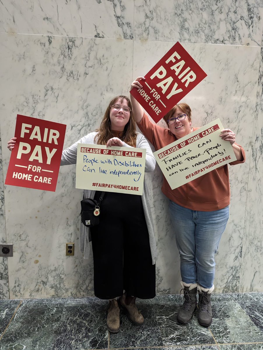 JFREJNYC's tweet photo. Advocates from every corner of NY state are in Albany to say: Home care workers deserve fair pay! @GovKathyHochul—it’s past time for #FairPay4HomeCare @CaringMajority https://t.co/duTdCxXNRS
