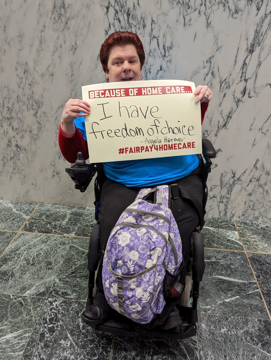 JFREJNYC's tweet photo. Advocates from every corner of NY state are in Albany to say: Home care workers deserve fair pay! @GovKathyHochul—it’s past time for #FairPay4HomeCare @CaringMajority https://t.co/duTdCxXNRS