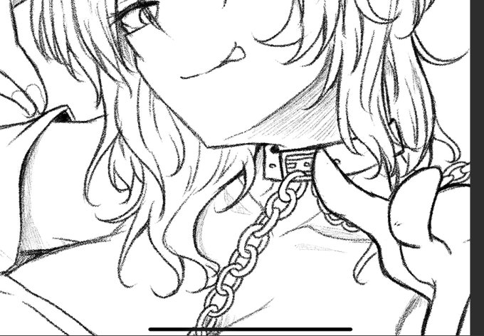 やっぱ鉛筆線が手に馴染む… 