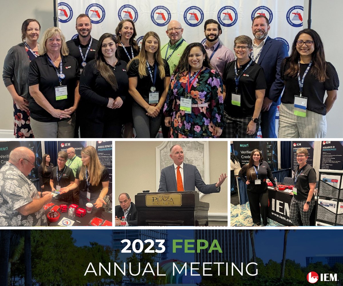 IEMNews's tweet photo. 🎬 And that’s a wrap! Another successful FEPA Annual Meeting in the books! 

🎤 IEMers moderated/presented in 2 workshops 
👩‍🏫 IEMers presented 2 training courses 
🥳 IEMer, Carla Juarez, received her FPEM 
🤝🏼 IEMer, Michele Jones, completed a successful tenure as FEPA President https://t.co/wx3mGSO5wN
