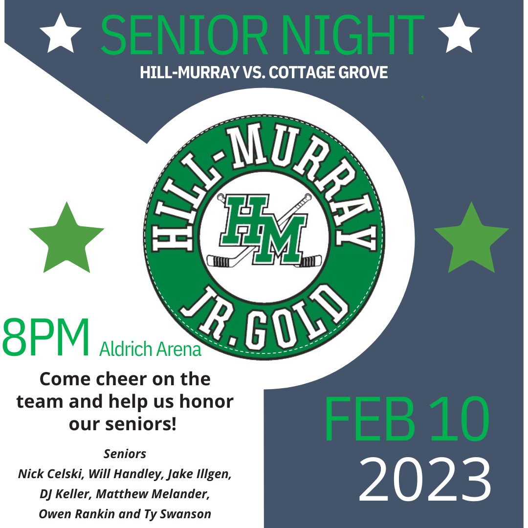 HillMurray School on Twitter "HM Junior Gold Hockey is hosting their