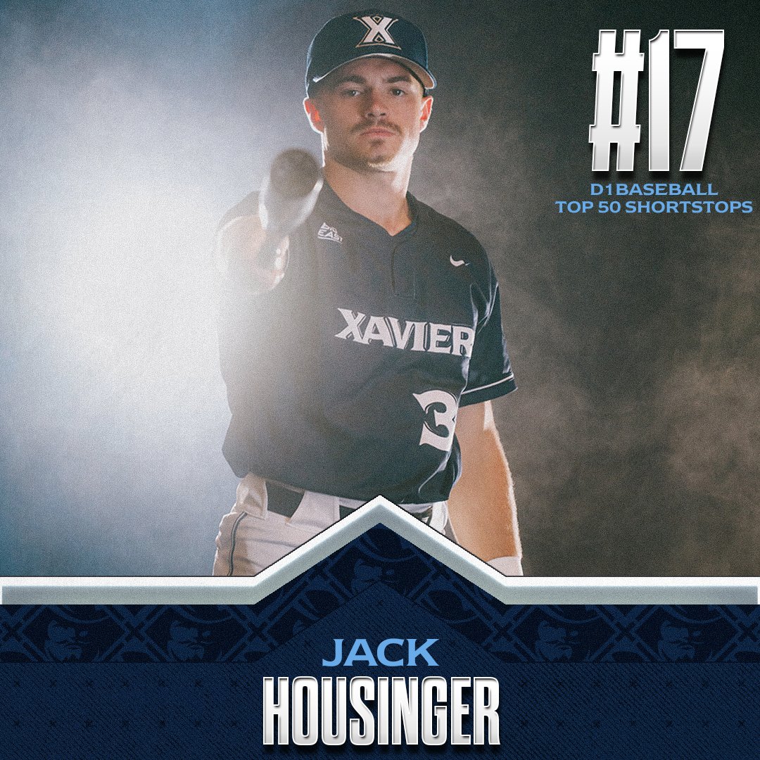 Xavier Baseball (@xavierbase) on Twitter photo Jack Housinger comes in at No. 17 in <a href="/d1baseball/">D1Baseball</a>'s Preseason Top 50 Shortstops!
🔗: bit.ly/3lbWg1E
#LetsGoX Jack Housinger comes in at No. 17 in <a href="/d1baseball/">D1Baseball</a>'s Preseason Top 50 Shortstops!
🔗: bit.ly/3lbWg1E
#LetsGoX