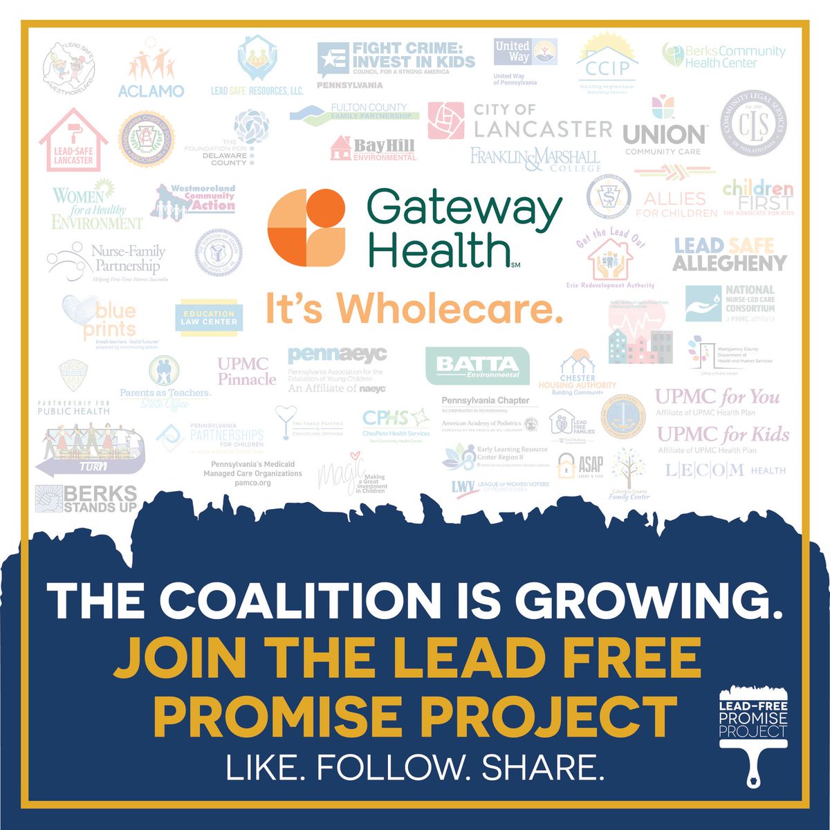 PALeadFree's tweet photo. #PALeadFree Coalition #MemberMonday, featuring @ItsWholecare!
Help spread the #LeadFreePromiseProject's message by liking and following @PALeadFree and joining the #PromiseProject —Together, we can stop poisoning our children. https://t.co/3hexc1eAR9 https://t.co/KADFPo8yyc