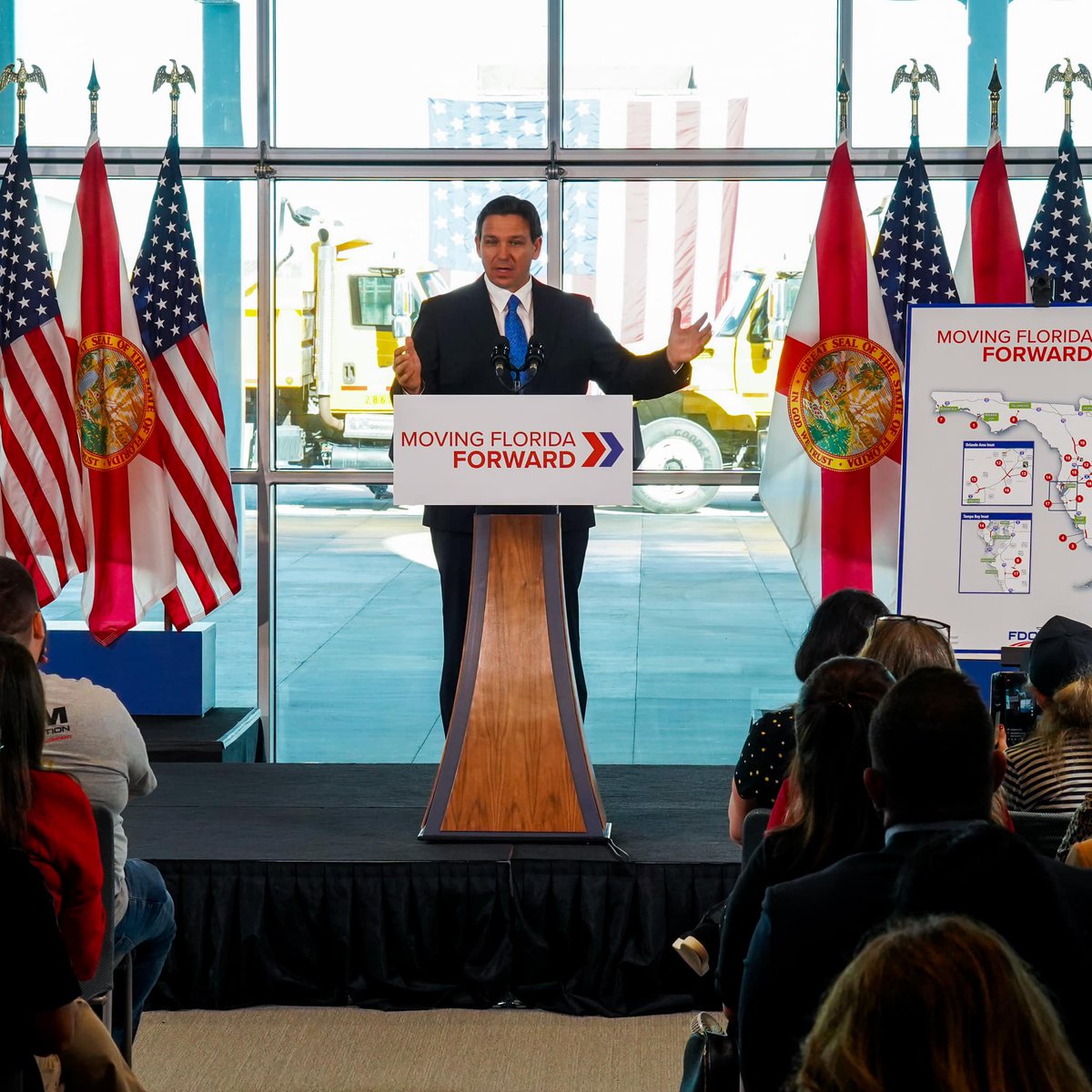 i4beyond's tweet photo. Gov. Ron DeSantis recently proposed special funding that would expedite major improvements to Florida’s roadways including the I-4 corridor. One major improvement project would aim to add managed lanes on I-4 between Osceola Parkway and ChampionsGate. #I4Beyond https://t.co/SkKe0TRKw6