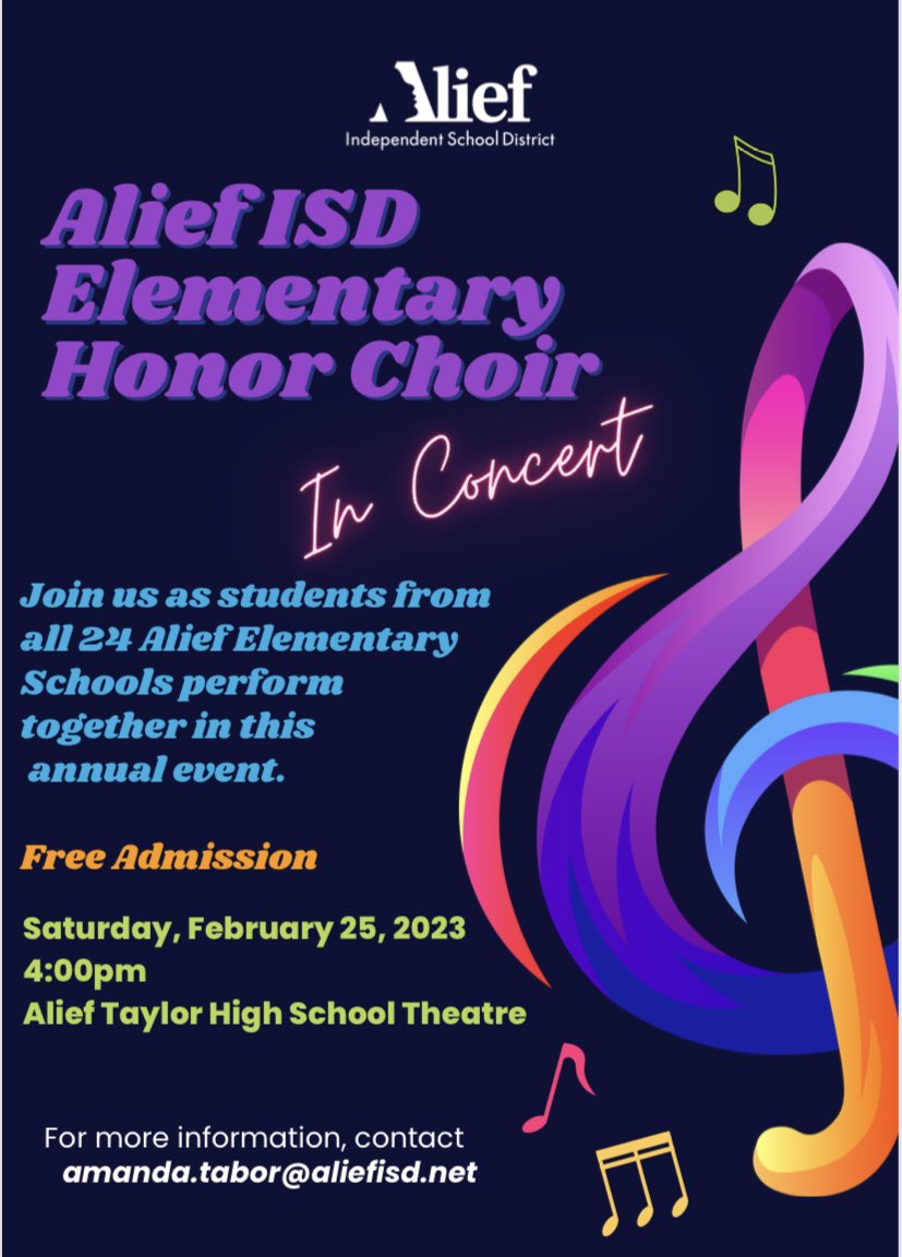 Alief ISD on Twitter "RT RenferdJoseph Happening this month. Come
