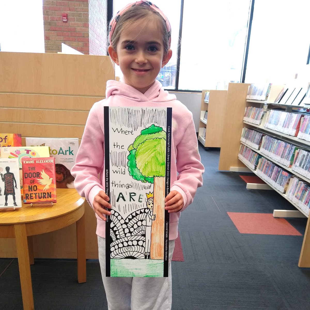CookLibrary's tweet photo. "And now, let the wild rumpus start!" Another Bookmark Contest winner came to see us this past weekend. Congratulations! π€©π
#bookmarkcontest #amazingartist #wherethewildthingsare https://t.co/pFM14zpNLu