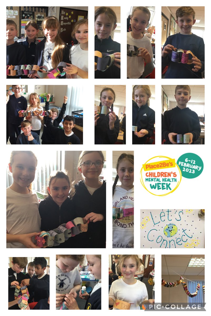 HBJSCH63's tweet photo. 5P have created paperchains for Children’s Mental Health Week, which is linked to this year’s theme ‘Let’s Connect’. We looked at who we personally connect to and then looked at how we connect as a class. #HBJSYear5 #HBJSPSHE #childrensmentalhealthweek2023 https://t.co/1bnBYrj0ec