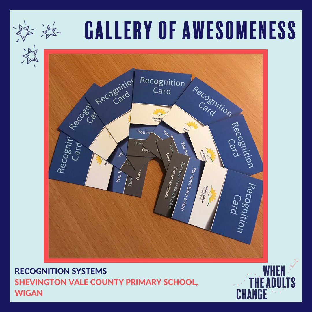 TheAdultsChange's tweet photo. Some inspiration from the Gallery of Awesomeness.
Thank you for sharing Shevington Vale County Primary School.
#galleryofawesomeness #recognitionsystems #bekind #getcreative @TheAdultsChange https://t.co/lumExOyCrk