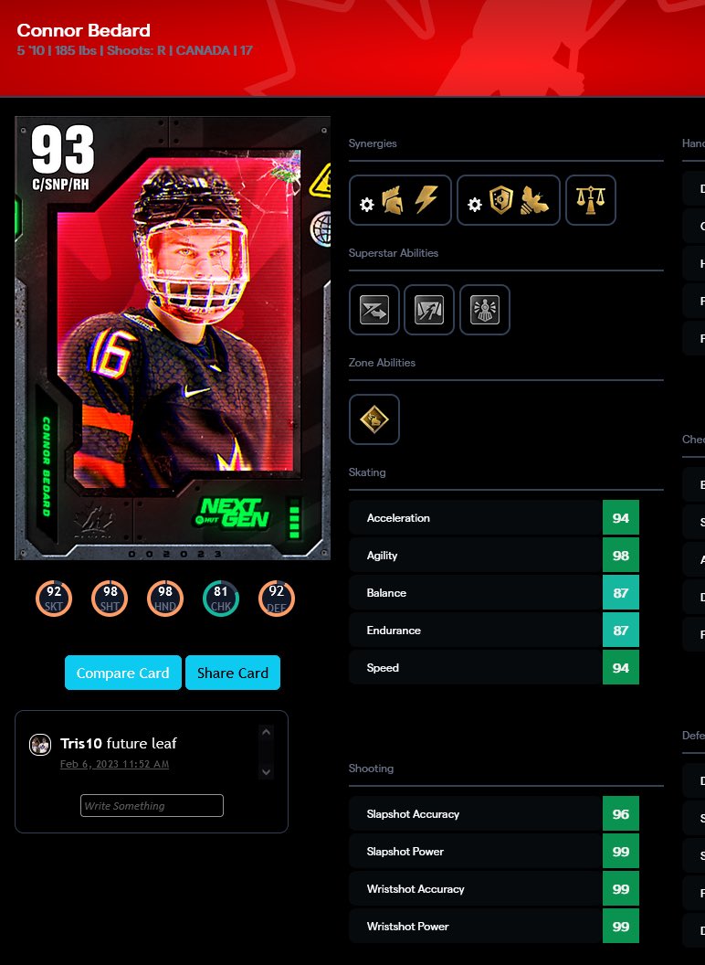 NoSleevesGaming's tweet photo. New update to Hut Hub:

- You can now leave comments under individual player cards. 

This should help the community get a little more insight on a card before investing a ton into building or buying them!

💻 https://t.co/vP6oEzJhbo https://t.co/Ffcw7qBC7O