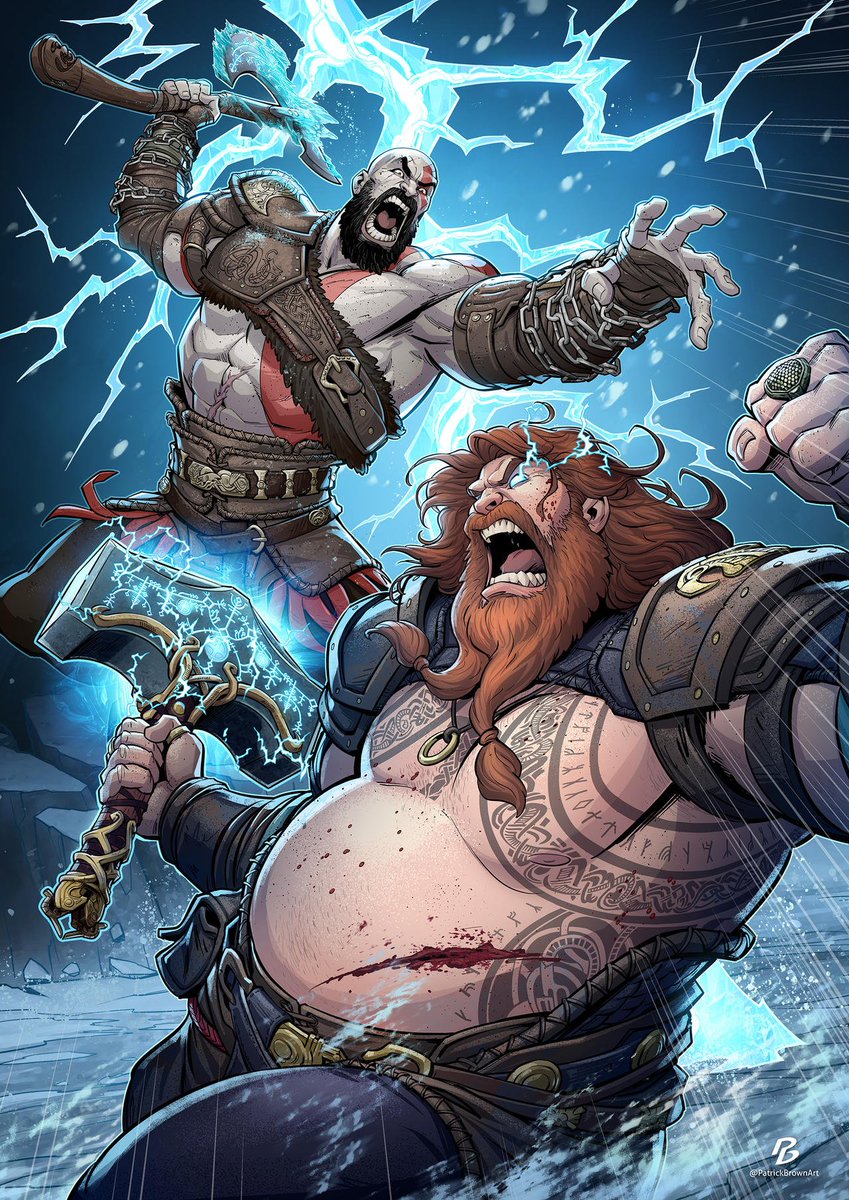 ArtGowSaga's tweet image. God of War: Ragnarok - Fan Art❄
Art by PatrickBrown