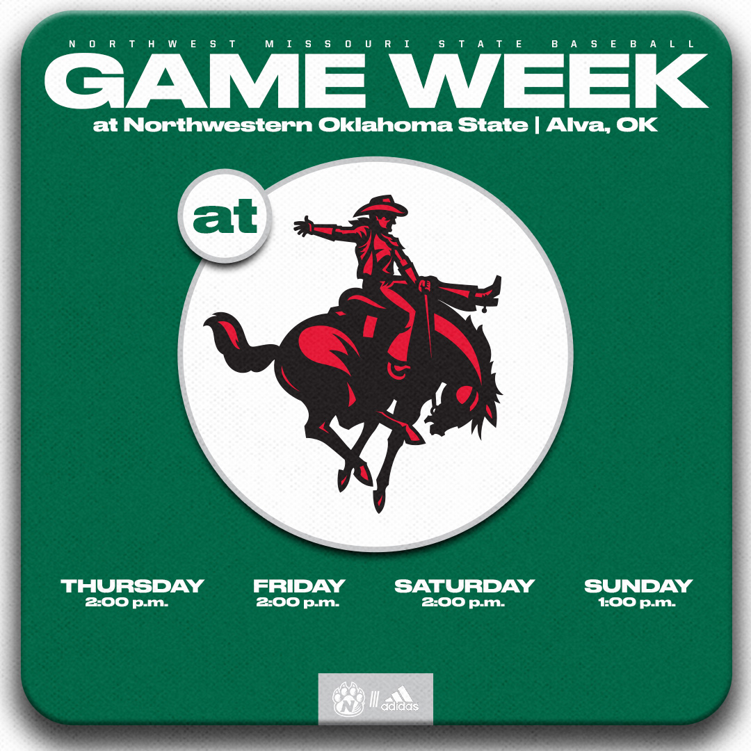 NWBearcatBSB's tweet image. Headed to Oklahoma for a 4️⃣ game series with Northwestern Oklahoma State 🔽