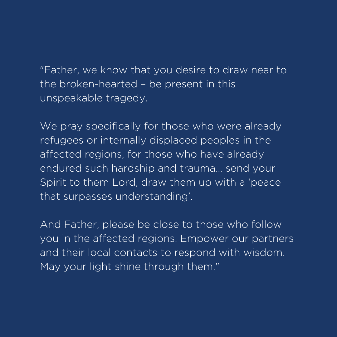 partnerscanada's tweet photo. Devastating earthquakes struck Turkey and Syria early this morning. Join us in prayer. https://t.co/rINpiEm23s