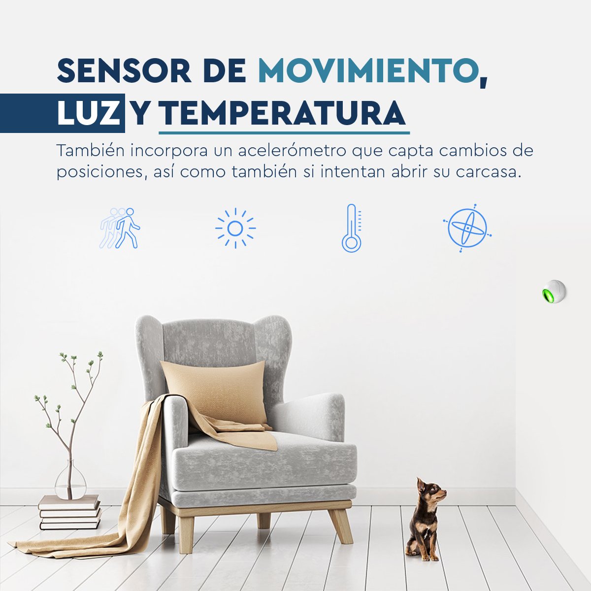 homactiv's tweet photo. #MotionSensor de #FIBARO, puedes controlarlo y recibir notificaciones en el móvil. Se alimenta con una pila y es inalámbrico. Su ubicación puede cambiarse en cualquier momento. Cuenta con ajuste de sensibilidad. Puede, por ejemplo, ignorar el movimiento de animales pequeños. https://t.co/nIwZIC28PG