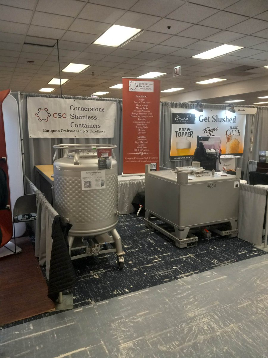 CornerstoneSta3's tweet image. We had a wonderful time @cidercon this year! It was so great to meat everyone, taste so many ciders &amp;amp; learn so much!

If you have any stainless tank needs, please reach out and we&apos;re happy to help!

#cidermaker #cidermaking #hardcider #cidercon2023 #cidery #ciderhouse #cidertank