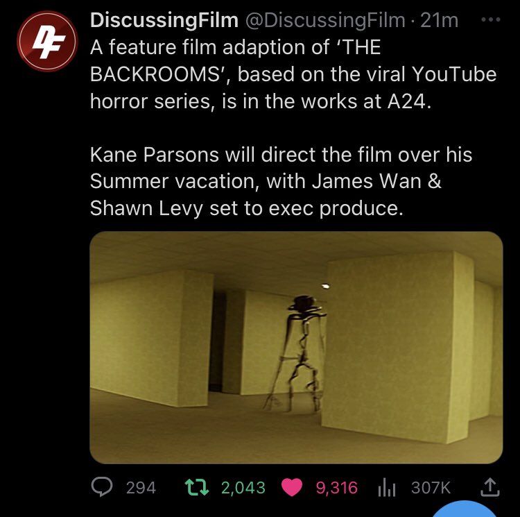 IGN on X: The Backrooms is getting a feature length movie from A24! But what are the backrooms? / X
