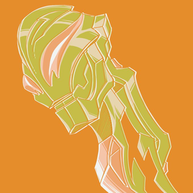 # カラーパレットからリクエストされた番号のカラーを使って描く18.ヨーグピーチファン 