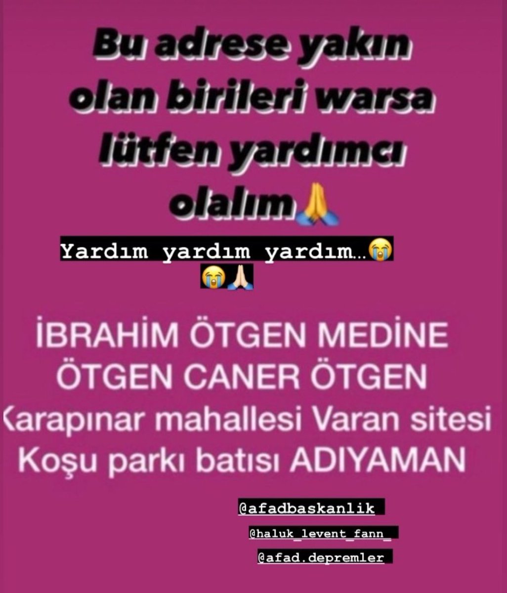cnsbdd's tweet photo. @ahbap 
@AFADAdiyaman 
@haluklevent https://t.co/IHBTnrTkjh