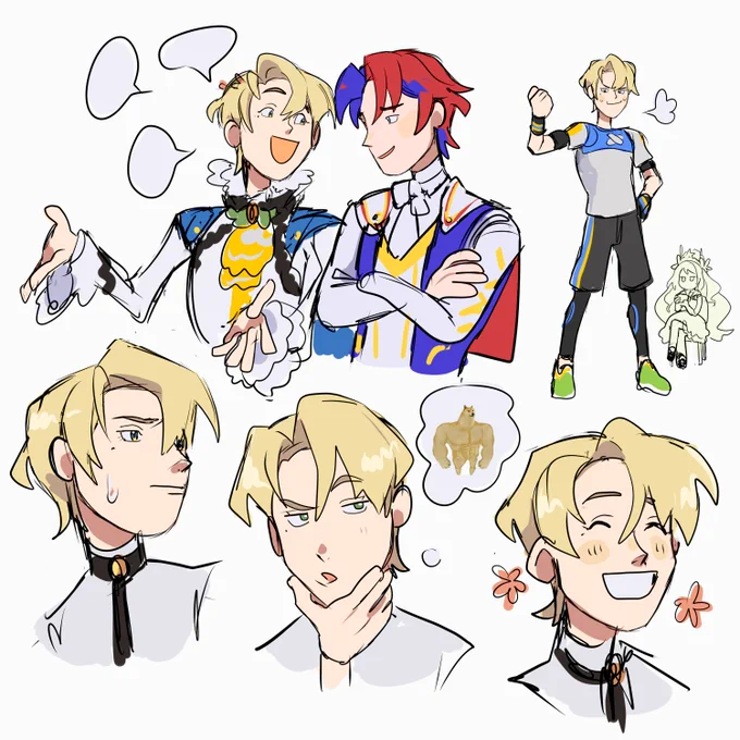 alfred fire emblem doodles i wasnt gonna post but here i am 