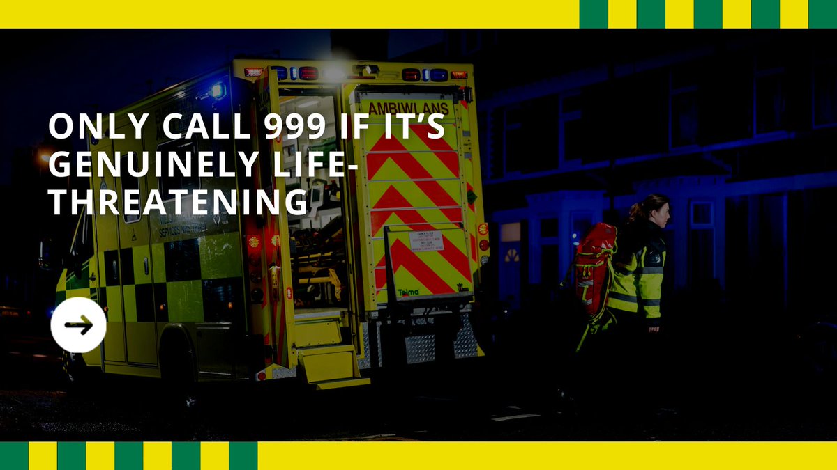 Strikes are still ongoing. 

Please think carefully before calling 999, as we have limited availability to respond to any call that is not life-threatening.