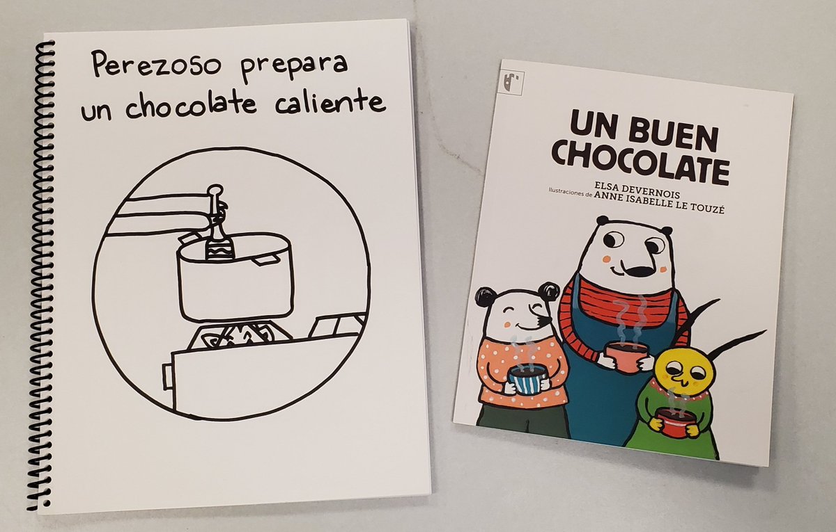 Profe_Robinson's tweet photo. In 3rd grade we read Perezoso prepara un chocolate caliente and Un buen chocolate (except 3B). And we continue to do activities related to hot chocolate! We've learned to use a molinillo, sang a traditional song (https://t.co/7jnyPzMldf), and learned some hand and foot games. https://t.co/4AQqGHGyYe