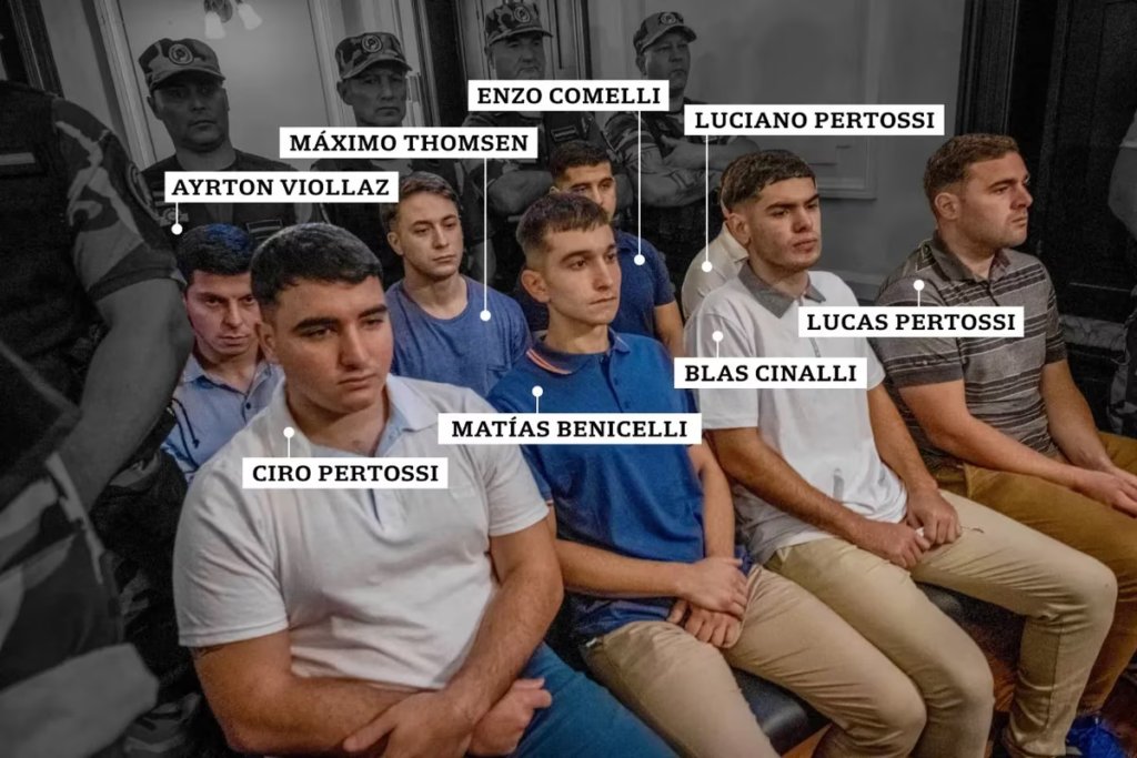 BairesParaTodos's tweet photo. #Thomsen, #Comelli, #Benicelli y Ciro y Luciano #Pertossi fueron condenados a prisión perpetua y Ayrton #Viollaz, Lucas #Pertossi y Blas #Cinalli a 15 años de prisión
https://t.co/scUtbnkXyt
#BairesParaTodos #FernandoBáezSosa https://t.co/WHWOPYJQcO