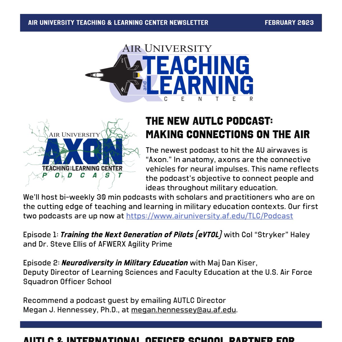 AirTeaching's tweet photo. π’ The February #AUTLC newsletter is out!
https://t.co/Isxrk9QyiB
Visit our website for more information about the great faculty development resources and student helps offered at @hqairuniverstiy. https://t.co/DToU71omsy
#PME #sotl #axonpodcast https://t.co/QFmQk0gdMI