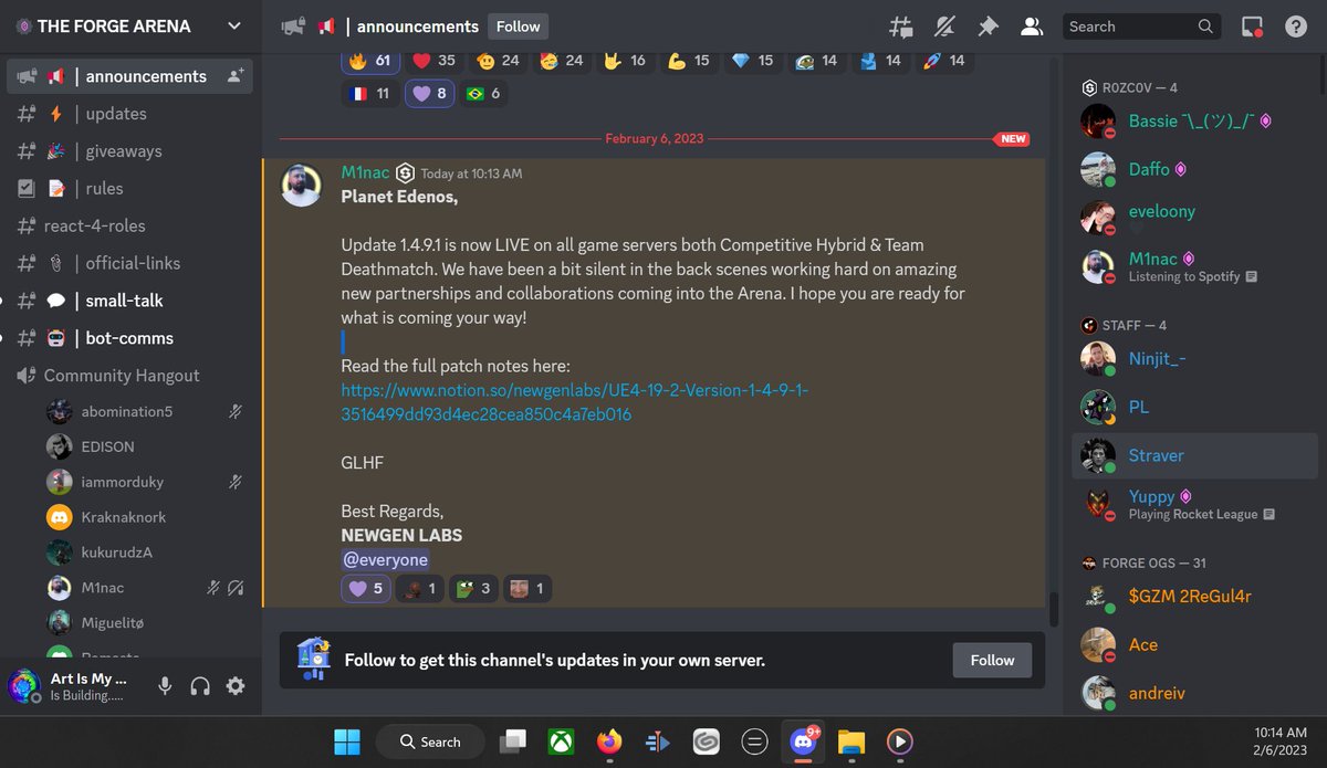 ArtIsMyWeapon_'s tweet image. I got to watch @aminacov play around &amp;amp; make the updates to Island, one of the newest maps in @TheForgeArena, and things just keep getting spicier 🔫👾
Hop into the Discord and get into The Arena with me while you're still early
Web3 Gaming is here.
#web3 #Gaming #ForgeArena #WAX