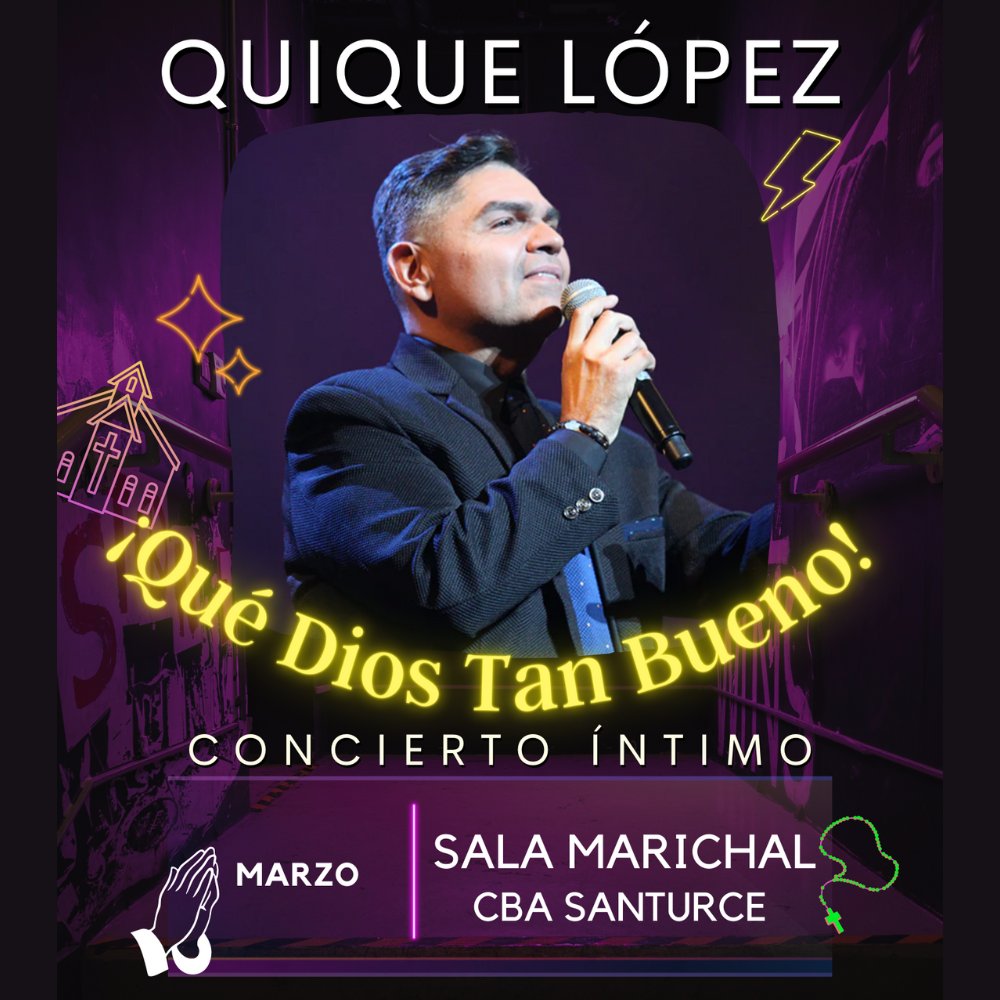Centro de Bellas Artes, Santurce (@cbasanturce) on Twitter photo 🎫 | QUIQUE LÓPEZ "¡Que Dios Tan Bueno!"
🗓 10 - 12 de marzo en la Sala Experimental
Boletos en #CBASanturce y <a href="/ticketcenterpr/">Ticket Center</a> 🎫 | QUIQUE LÓPEZ "¡Que Dios Tan Bueno!"
🗓 10 - 12 de marzo en la Sala Experimental
Boletos en #CBASanturce y <a href="/ticketcenterpr/">Ticket Center</a>