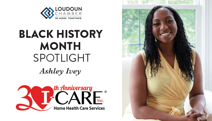 LoudounChamber's tweet photo. In celebration of Black History Month, learn more about Chamber member Ashley Ivey of I-CARE, Inc. Home Care! https://t.co/2SIei9AUI0 https://t.co/qmXQXx9W9q