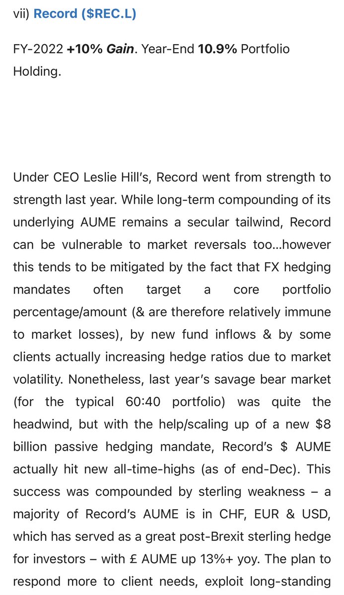 Wexboy_Value's tweet photo. NEW BLOG POST:
Who knew the $REC.L share price wd TRIPLE in the last 30 mths & #Recordplc wd actually grow into my largest (disclosed) portfolio holding…
…here’s my latest perspective on #REC & its prospects/val’n today:
https://t.co/GAgw9WPTTG https://t.co/alDffp3111