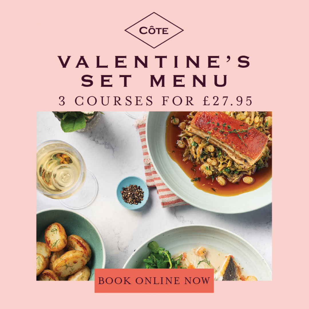 Our long time supporter and next venue, Cote Brasserie Reading are treating us to an amazing offer this Valentines Day cote.co.uk/restaurant/rea…