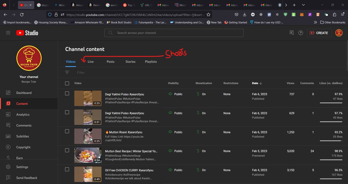 majid_b's tweet photo. @TeamYouTube I requested this on YouTube Creators channel twice and I am requesting it here. Please separate shorts and long form videos on the content tab of Dashboard as suggested in the screenshot. I'm sure it's not a big deal since you've already separated them in analytics. https://t.co/UVLDdhRmua