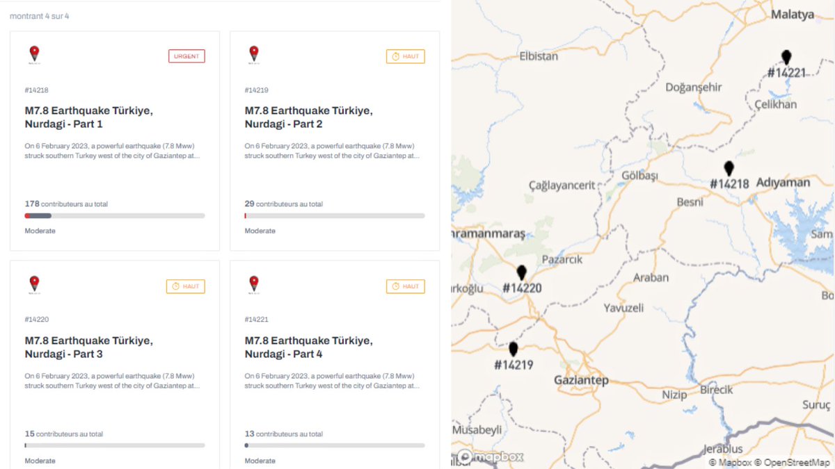 📢 Calling mappers of all levels &amp; validators to help complete the tasks set up by <a href="/YerCizenler/">Yer Çizenler</a> on <a href="/hotosm/">Humanitarian OpenStreetMap Team</a>'s Tasking Manager to assist the response teams in earthquake-hit Southern 🇹🇷 #Turkiye: 
👉 bit.ly/TurkiyeEQ2023

Expect more tasks to come.
Thank you 🙏