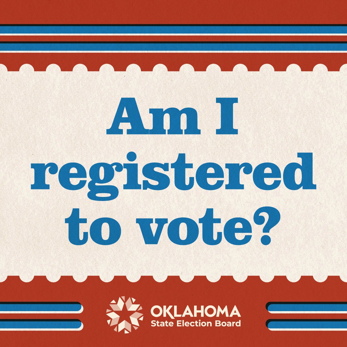 REMINDER: Friday is the last day to register to vote or update your registration for the March 7 elections!

Not sure if you're registered? Confirm your registration using the OK Voter Portal: oklahoma.gov/elections/ovp.…

Register/Update today: oklahoma.gov/elections/vote…