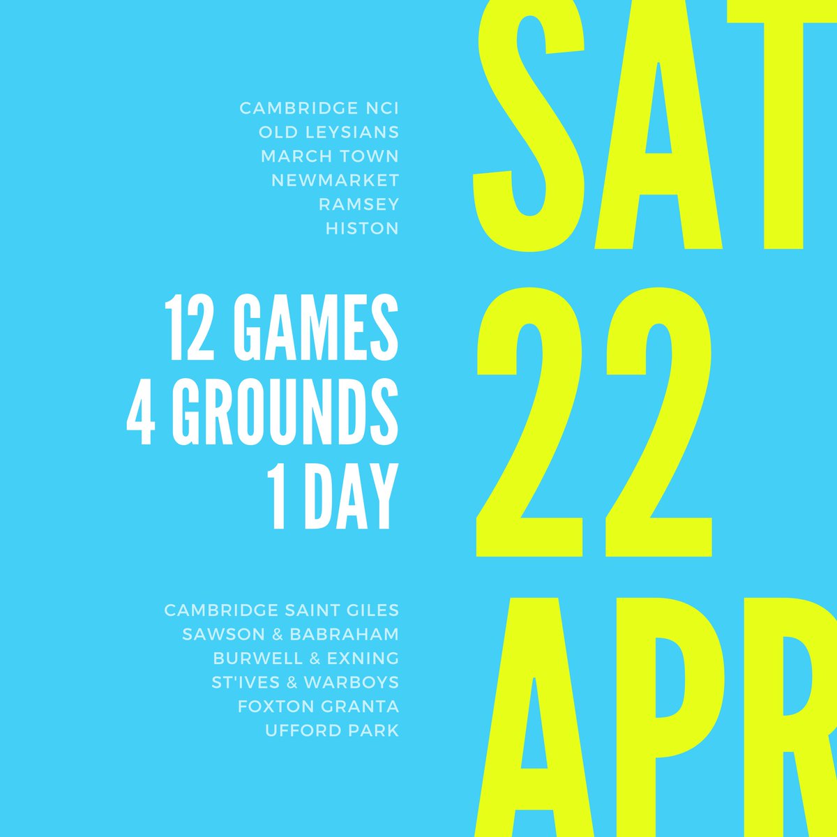 Pre Season T20 Tournament 🏏 

Fixtures being posted tomorrow 👀