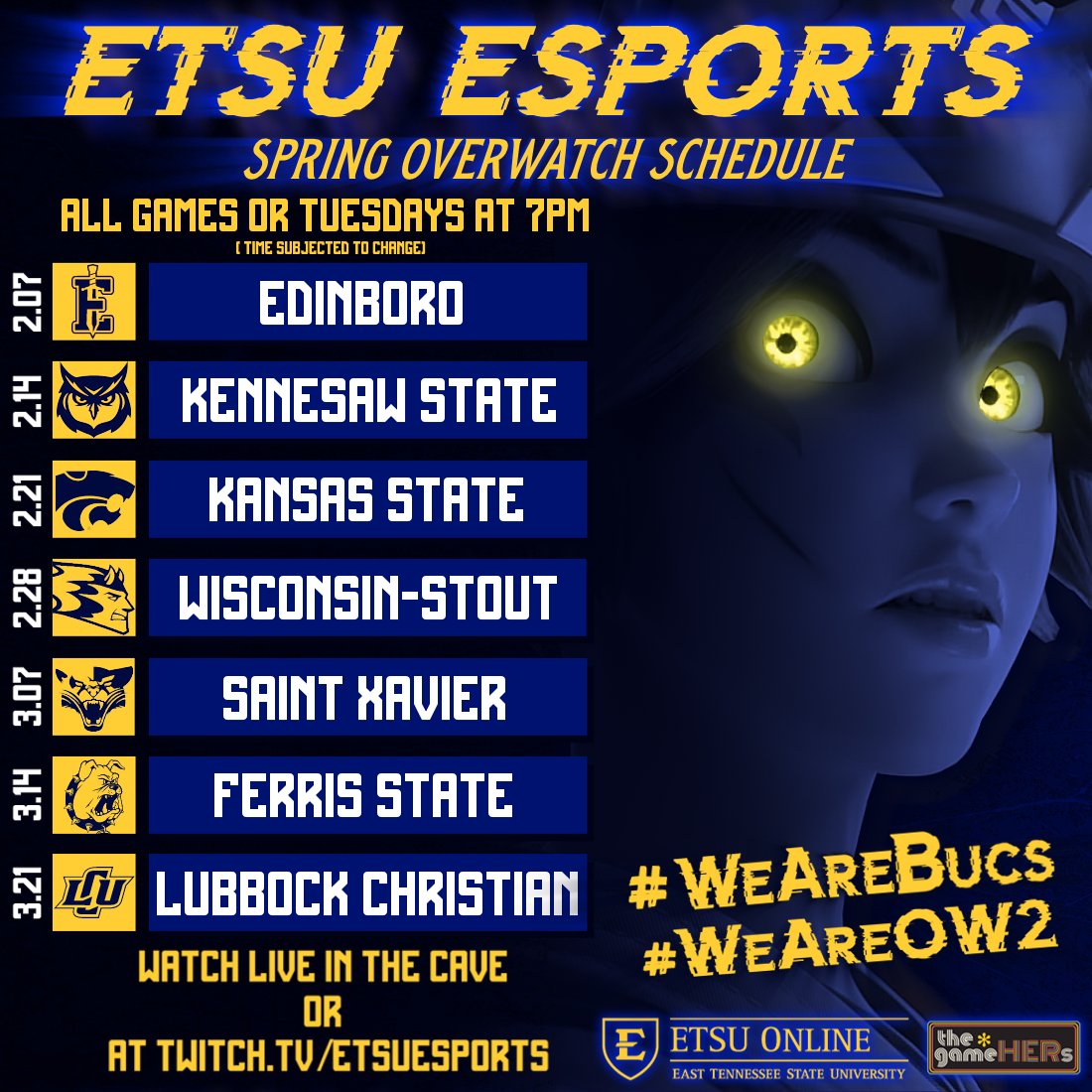 Barstool Bucs on Twitter "RT etsuesports 🚨Spring 2023 Schedules🚨