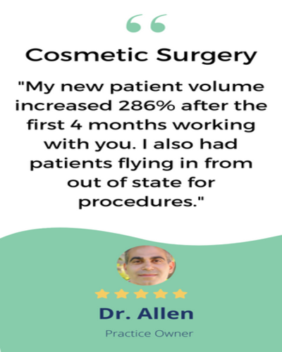 Our. Clients. Get. Results... This #plasticsurgeon increased their patient volume by 286% in the first 4 months after we implemented our proven system inside his practice. If you want to learn more about our proven #patientacquisition system, click the link in our bio.